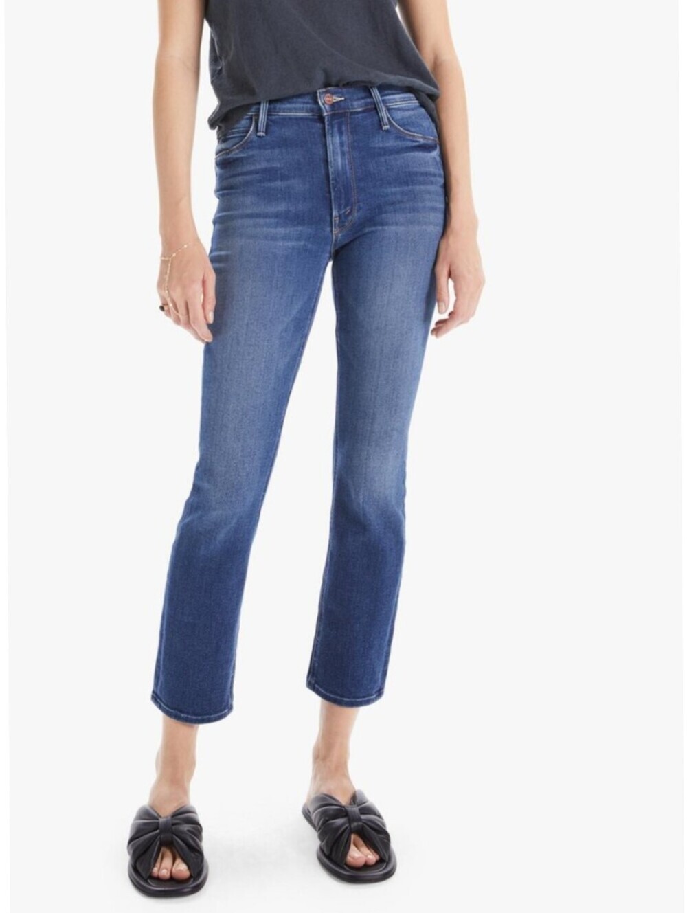 Mother Denim The Mid Rise Dazzler Ankle In Sweet And Sassy
